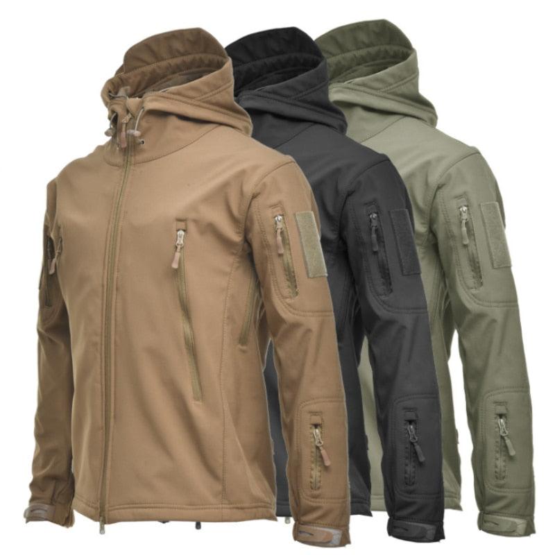 Men's Camouflage Waterproof Warm Hooded Outdoor Jacket