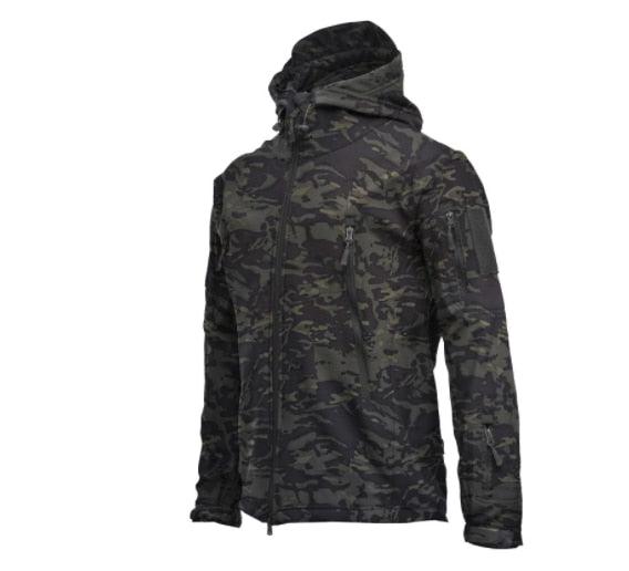Men's Camouflage Waterproof Warm Hooded Outdoor Jacket