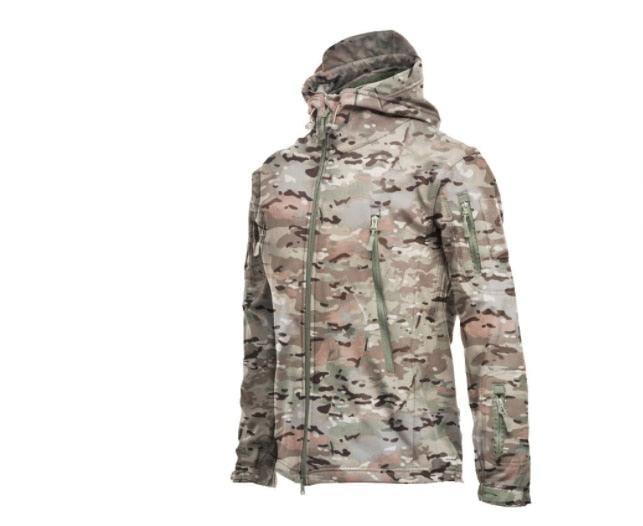 Men's Camouflage Waterproof Warm Hooded Outdoor Jacket