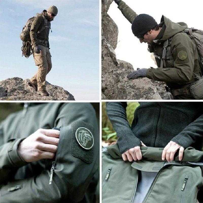 Men's Camouflage Waterproof Warm Hooded Outdoor Jacket